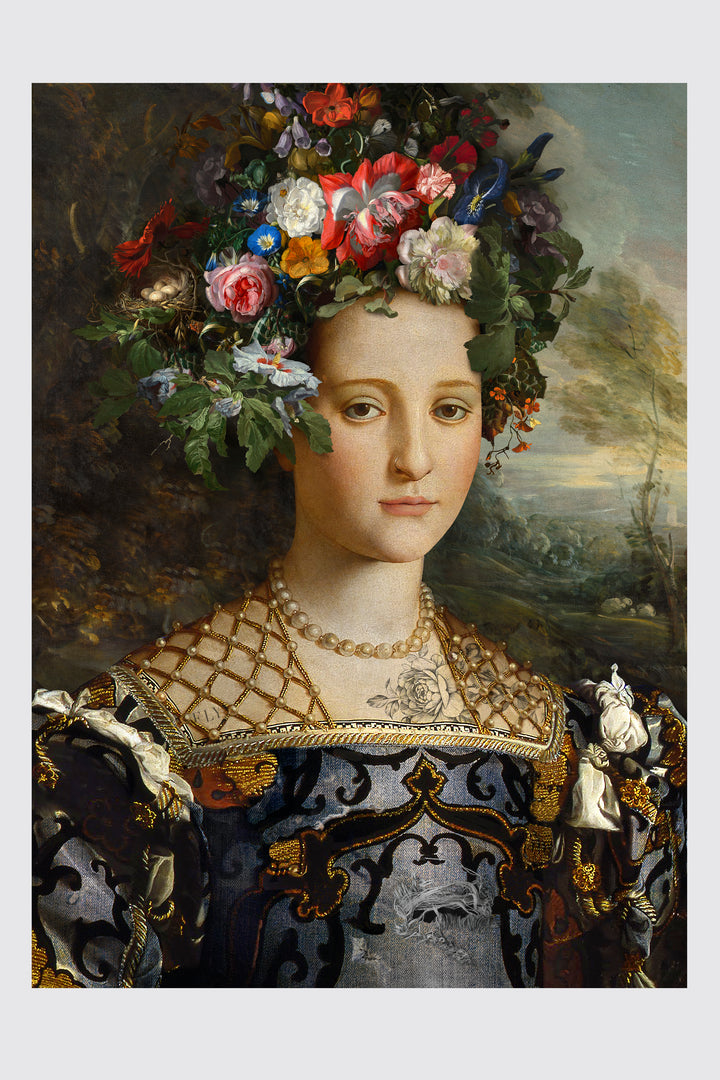 She Was A Wild Flower - Up to 46"x60"