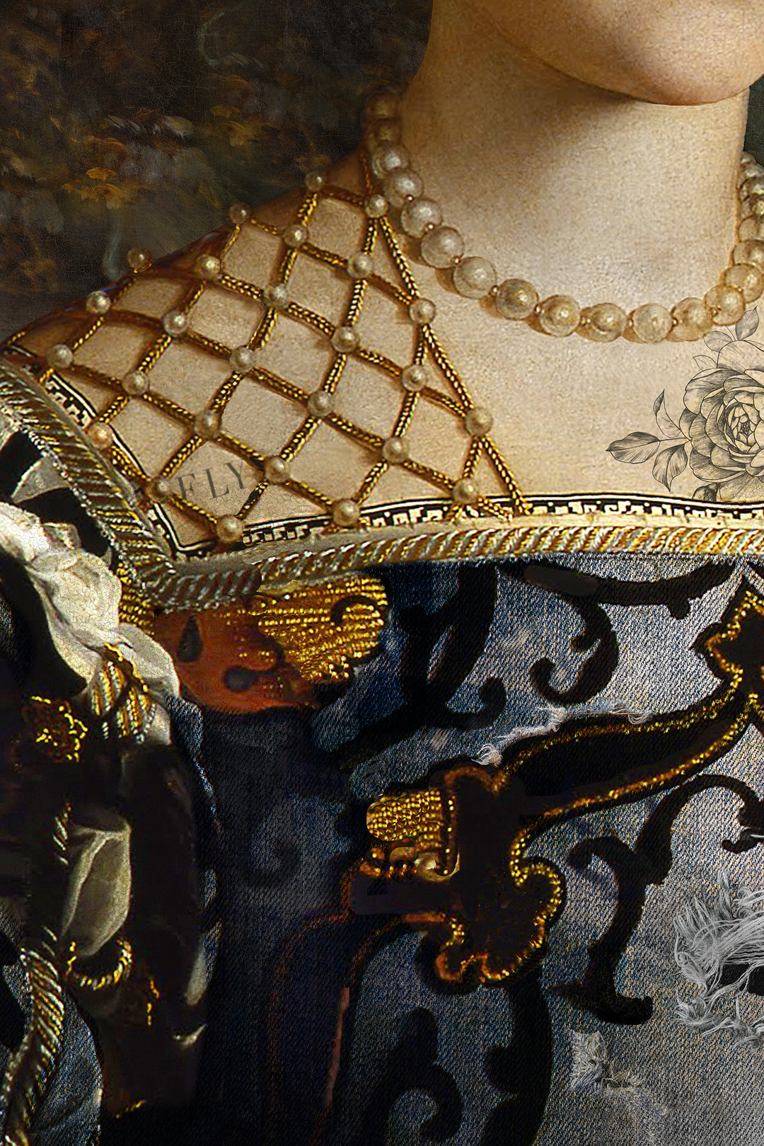 She Was A Wild Flower - Up to 46"x60"